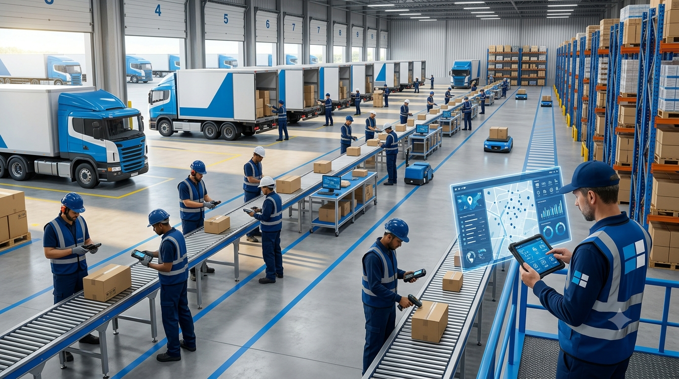 Logistics employee GPS tracking